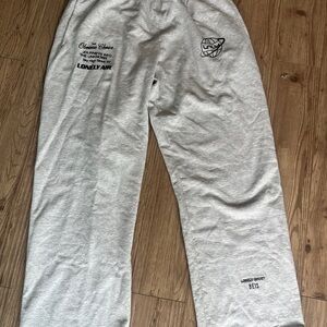 Lonely Ghost x Beis Text Me When You Land Grey Sweatpants XL